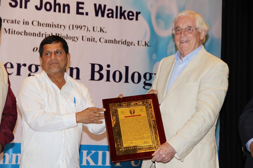 Sir John Ernest Walker, with Prof. Achyuta Samanta