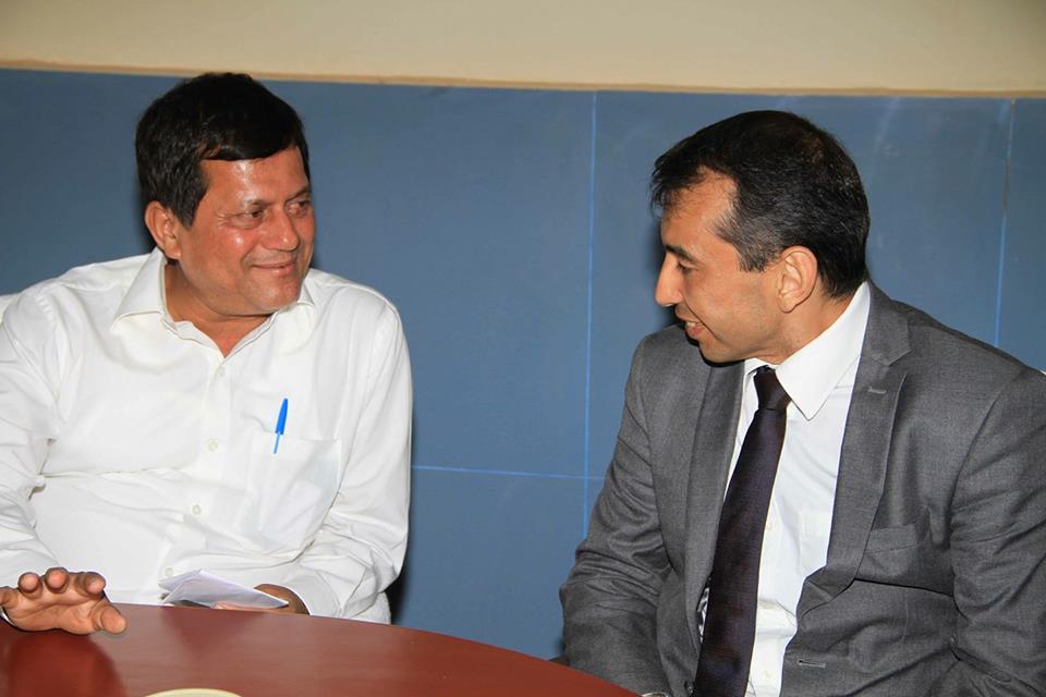 Mr. Aslan Akbarov, with Prof. Achyuta Samanta