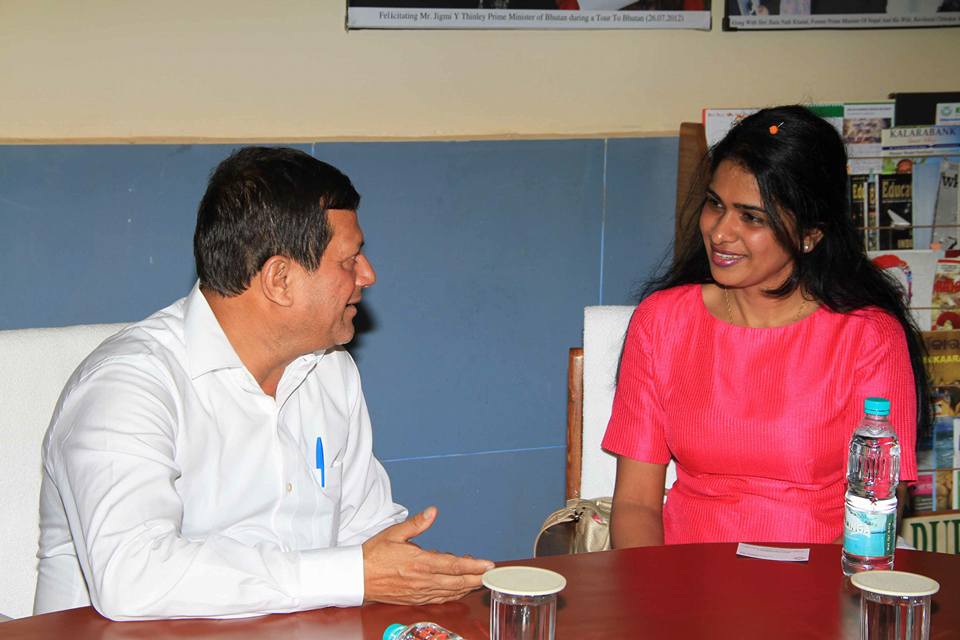 Ms. Aashna W. R. Kanhai, with Prof. Achyuta Samanta