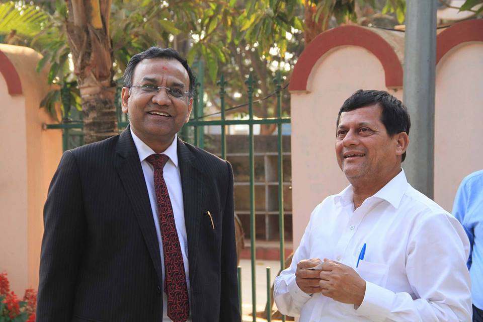 Shri Manoj Kumar Jain, with Prof. Achyuta Samanta