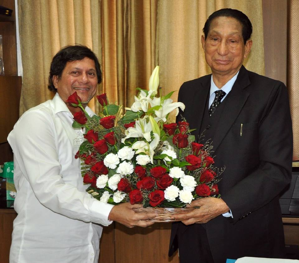 Dr Senayangba Chubatoshi Jamir , with Prof. Achyuta Samanta