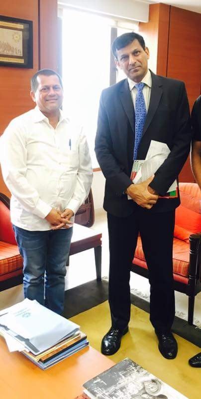 Dr. Raghuram Rajan ,RBI Governor with Prof. Achyuta Samanta