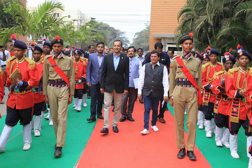 Shri Naveen Jindal, with Prof. Achyuta Samanta
