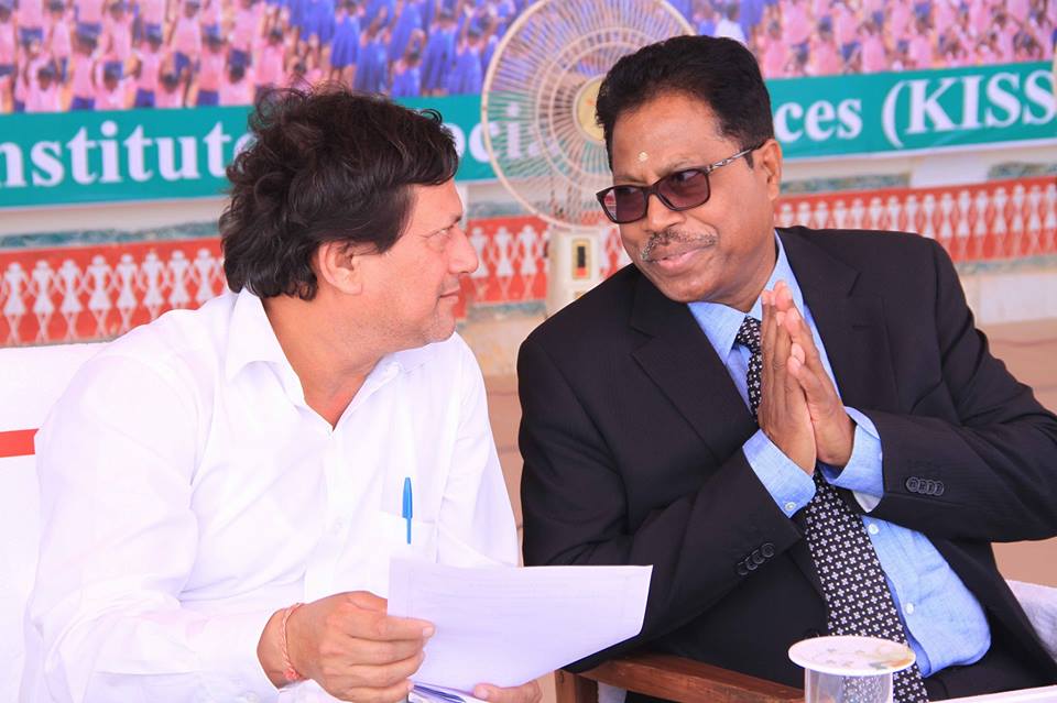 H.E. Mr. Debraj Pradhan, with Prof. Achyuta Samanta