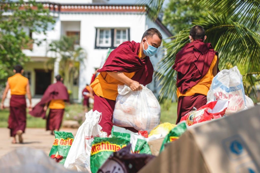 KIIT & KISS help Tibetan Communities Monks jirang Chandragiri Corona Crisis