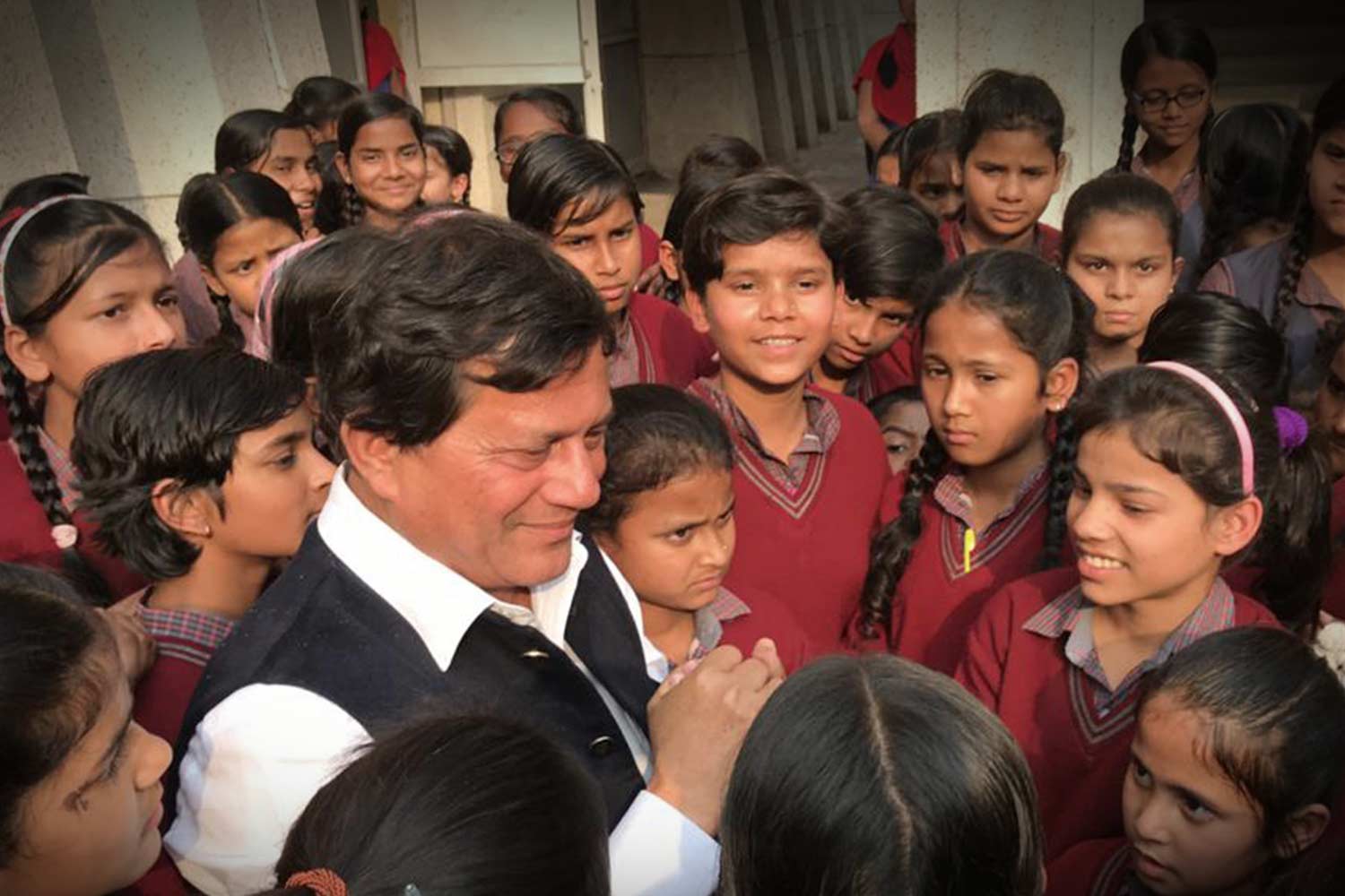 Humanitarian Activities by Achyuta Samanta with Students