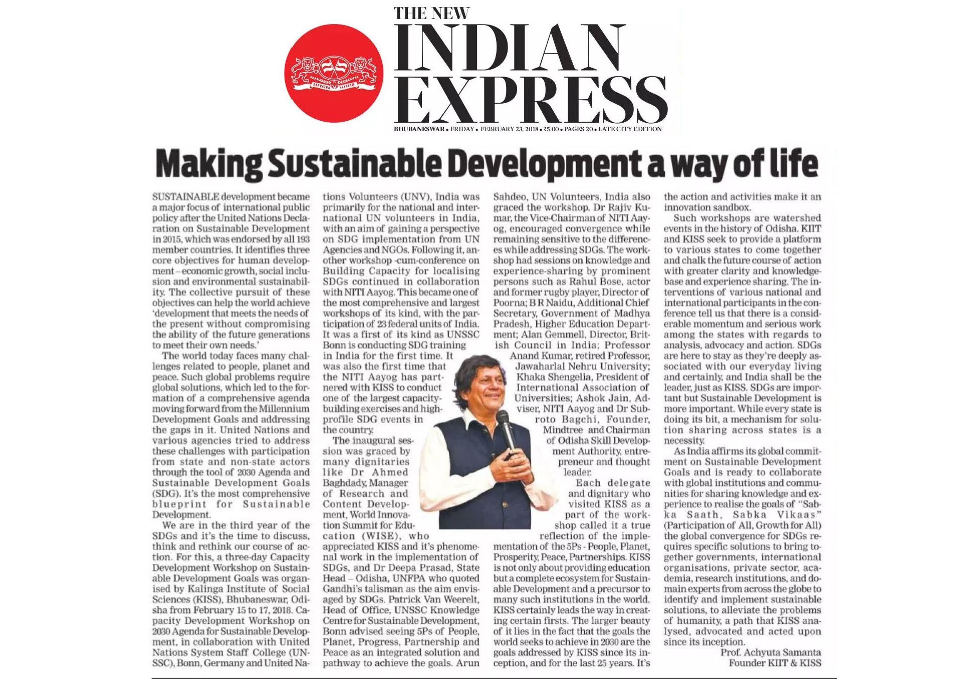 Making sustainable Development a way of life