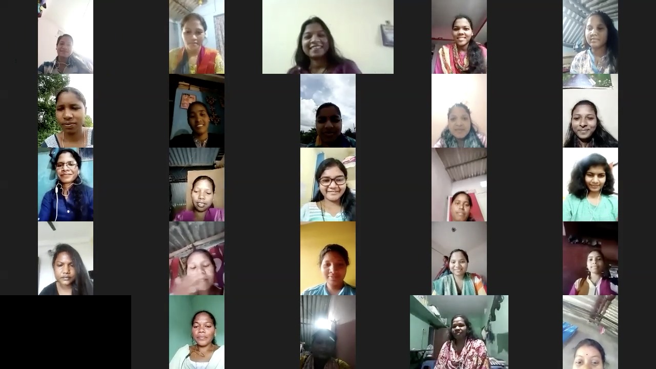 Empowering Girls through Education KISS Students on Zoom Meeting