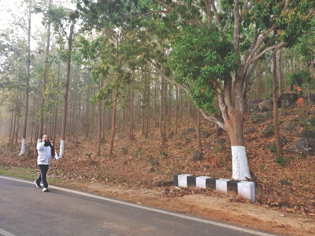 Achyuta Samanta During Morning Walk at Kandhamal