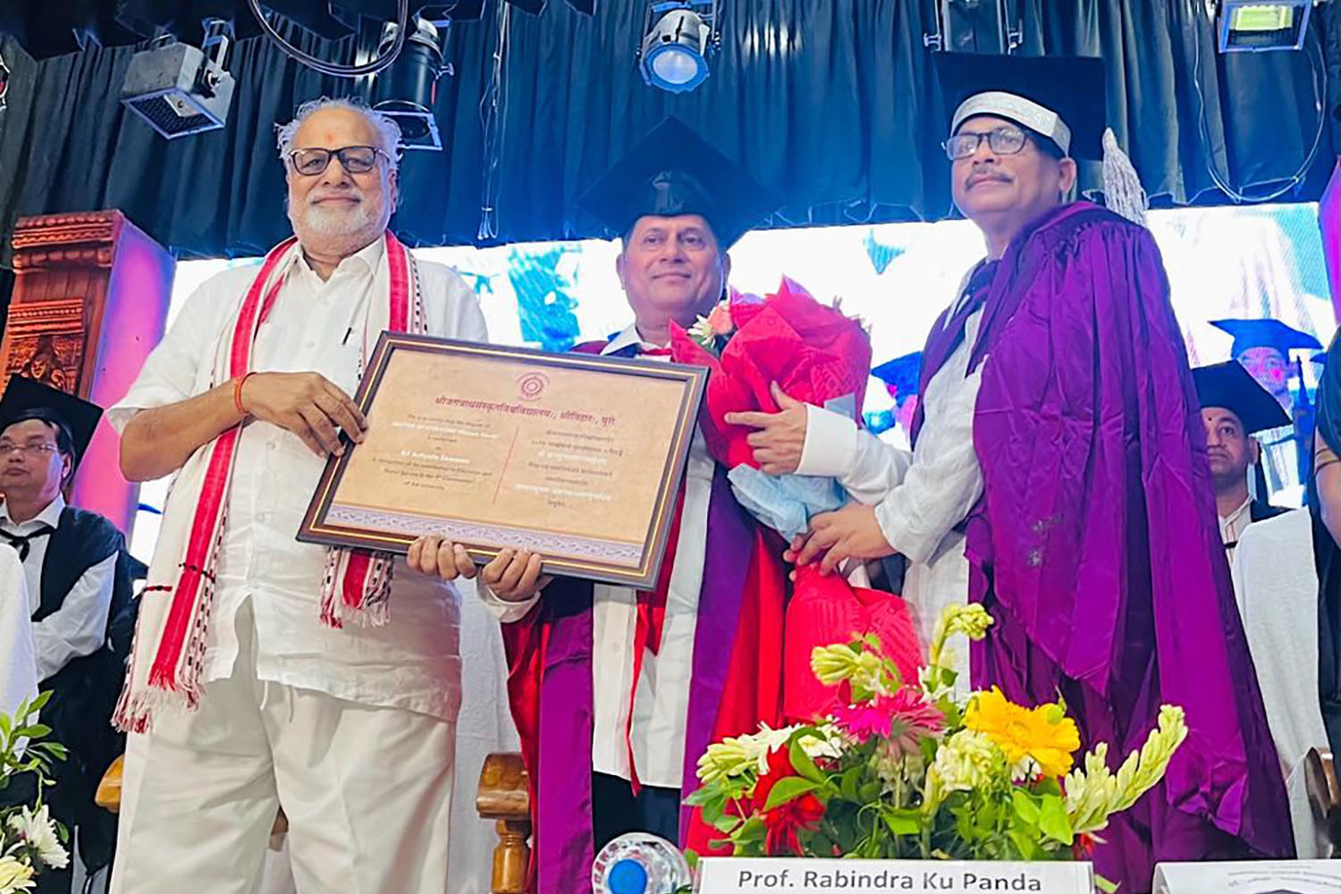 53rd Doctorate for Achyuta Samanta Shree Jagannath Sanskrit University Puri