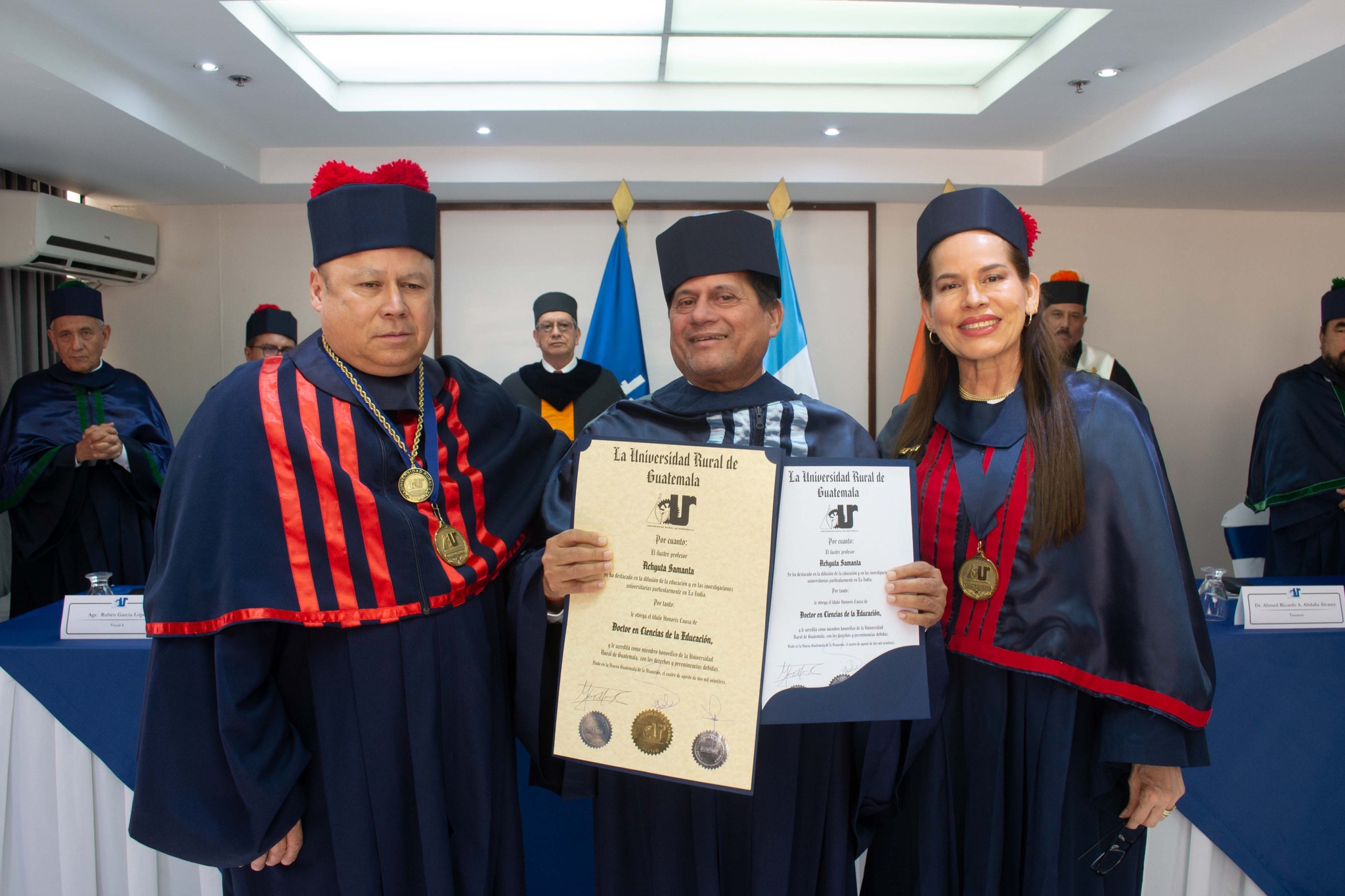 Dr. Achyuta Samanta Conferred Honorary Degrees by Guatemalan Universities