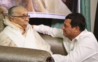 Prof. Achyuta Samanta with his Mother